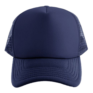 Custom Logo 5-Panel Polyester Trucker Hat for Sublimation Classic <b>Foam</b> Mesh Hip Hop for Cycling Outdoor Beach Activities - Product Image 2