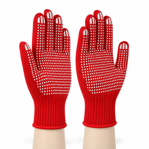 Gants à pois en PVC de haute qualité, équipement de protection pour les mains avec motifs antidérapants en PVC pour l'emballage, la construction et les travaux à usage général - Product Image 5