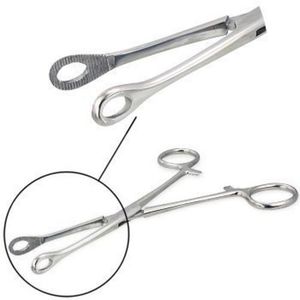 Hot Selling Custom Logo Premium Quality Stainless Steel Navel <b>Piercing</b> <b>Clamp</b> Body <b>Piercing</b> Tool Forceps - Product Image 1