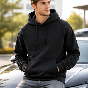 Sudadera con Capucha Personalizada al por Mayor para Carreras, de Invierno, Sólida, Bordada, 100% Algodón Orgánico - Servicio OEM para Pedidos al por Mayor - Product Image 6