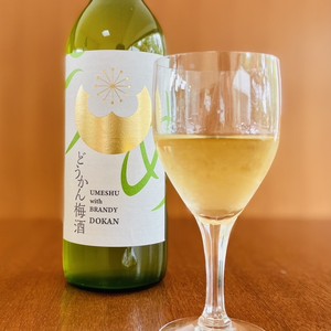 Premium Japanese Sweet Umeshu with Brandy Dokan Craft Plum Liqueur 720ml Honjozo 15% ABV in Gourd-shaped <b>Bottle</b> Made Japan - Product Image 2