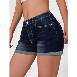 Shorts Female <b>Jeans</b> Denim Shorts <b>Elastic</b> Comfortable Versatile Blue Denim Summer Spring Women Fashion - Product Image 5
