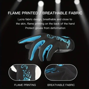 Guantes de Ciclismo Transpirables FITME SPORTS para Hombre y Mujer, de Dedo Largo, para Primavera/Verano, Deportes al Aire Libre, Entrenamiento, Cuero, Bicicleta de Montaña - Product Image 4