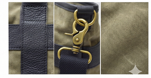 Sustainable Canvas Handbag Leather Handle Large Capacity Commuter Tote Minimalist Retro Shoulder <b>Bag</b> Men <b>Work</b> Travel Polyester - Product Image 5