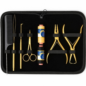 Professional Stainless Steel Red Gold Hair Extension Tools Kit Micro Links Removal Pliers <b>Clips</b> Beads Thread & Alligator <b>clip</b> - Product Image 3