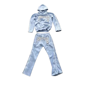 Ensemble sweat à capuche et pantalon de jogging personnalisé avec impression en relief, style streetwear urbain, faible MOQ - Product Image 4