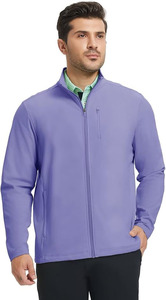 LUCIVA <b>Men's</b> Slim Fit Softshell <b>Jacket</b> Coated <b>Canvas</b> Stand Collar-Precision-Tailored Technical Performance Breathable - Product Image 3