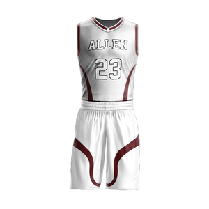 Ensemble d'uniformes de basketball de haute qualité, prix abordable, dernier design, en polyester, taille junior. - Product Image 1