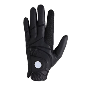 Gants de golf personnalisés légers et ajustables avec fermeture auto-agrippante en cuir pour usage sportif, femmes, hommes, enfants - Product Image 1