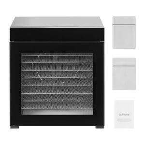 Essiccatore Elettrico per Alimenti da 1000W con 10 Vassoi in Acciaio Inox, Temperatura Regolabile e Timer 24 Ore per Uso Domestico - Product Image 1