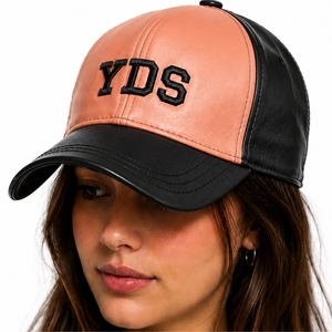 Unisex Leather <b>Baseball</b> <b>Cap</b> Premium Leather Adjustable Durable Comfortable Fashion Hat Front Letter Design Casual Wear Fasion - Product Image 1