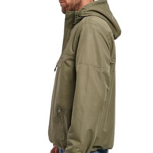 Fifth Gear International High Quality Casual <b>Half</b> <b>Zip</b> Hooded Safari Style Waterproof Windproof Windbreaker <b>Jacket</b> Quick Dry <b>Men</b> - Product Image 6