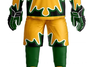 Uniforme de hockey sur glace personnalisé de haute qualité, 100% polyester, fabriqué au Pakistan, usine OEM pour le commerce international d'exportation de vêtements - Product Image 5