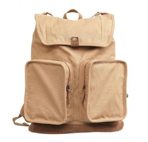 Vintage Custom Male <b>Drawstring</b> Rucksack Hipster Style Canvas <b>Backpack</b> with Two Pocket for Men Fashion Accessory Travelling Bag - Product Image 3