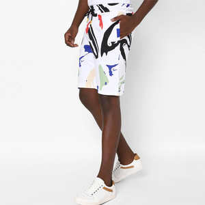 Mens <b>White</b> Solid Casual <b>Shorts</b> Drawstring Summer Streetwear Beach Eco-Friendly Breathable Spandex/Nylon - Product Image 5