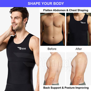 Camisetas de Compresión sin Mangas Hechas a Medida por Fábrica, Camisetas de Compresión sin Mangas de Corte Ajustado - Product Image 3