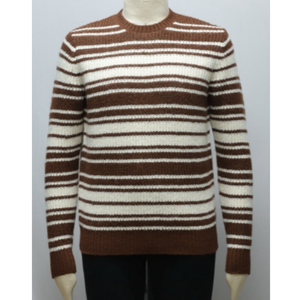 Suéter de Punto Personalizado para Hombre, de Invierno, Manga Larga, Peludo, Geométrico, de Algodón Orgánico, Secado Rápido, Transpirable, Suministro OEM ODM - Product Image 6