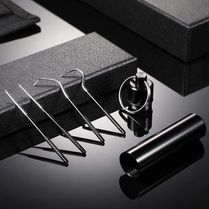 Portable Titanium <b>Toothpicks</b> Set Reusable Stainless Steel <b>Toothpicks</b> Holder for Outdoor Picnic Camping Camping Utensil - Product Image 3