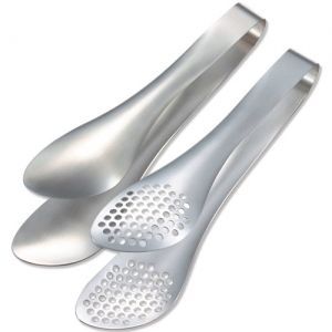 Pinzas para Cubitos de Hielo de Acero Inoxidable con Acabado Plateado Moderno, Pinzas de Cocina Hechas a Mano, Pinzas para Alimentos a Precios de Mayoreo - Product Image 5