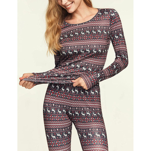 Conjunto Térmico para Mujer, Ropa Interior Térmica que Absorbe la Humedad, para Invierno al Aire Libre, Traje Térmico Suave para Damas - Product Image 3