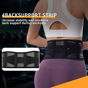 Cinturón de Neopreno Transpirable con Malla para Mujer, Soporte Lumbar de Compresión para Fitness, Protección para Entrenamiento en el Gimnasio - Product Image 2