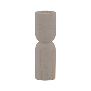 Natural Travertine Handmade Modern Polished Stone Candlestick Holder Irregular Decorative Vessel for Christmas Wedding Home - Product Image 1