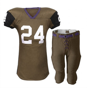 Uniformes de football américain personnalisés légers pour hommes, conception professionnelle, services OEM à bas prix, 100% polyester, résistants à la chaleur - Product Image 1