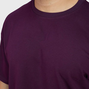 Camiseta de Talla Grande para Hombre, Lisa, de Color Sólido, con Hombros Caídos, Diseño Personalizado, Venta al por Mayor de Fábrica, 100% Algodón, Transpirable y Ecológica - Product Image 6