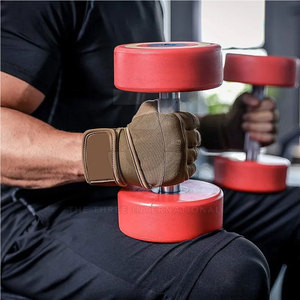 Gants de fitness demi-doigts en néoprène personnalisés avec sangle de poignet réglable, paume souple et tissu ventilé pour une performance supérieure en musculation - Product Image 2