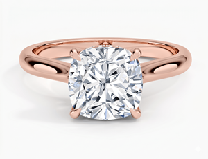 Anillo de Compromiso con Diamante Corte Cojín para Mujer, Clásico, Diamantes Cultivados en Laboratorio - Product Image 4