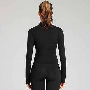 Chaqueta Deportiva Ligera para Mujer, con Cierre Completo, para Correr, Yoga y Entrenamiento, Corte Ajustado, con Orificios para los Pulgares - Product Image 5