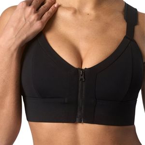 เสื้อชั้นในกีฬาสำหรับผู้หญิง แบบกันกระแทก ซิปหน้า รองรับแรงกระแทกสูง เหมาะสำหรับออกกำลังกาย วิ่ง ฟิตเนส เทรนนิ่ง แอคทีฟแวร์ รับผลิตแบบ OEM พร้อมสกรีนโลโก้ - Product Image 4