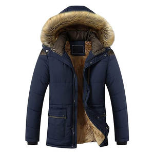 Manteau à capuche en fausse fourrure épaisse pour homme, fournisseur OEM de vestes d'hiver, parka d'hiver personnalisée pour homme avec capuche en fausse fourrure - Product Image 1