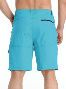 Shorts en toile tricotée respirante pour hommes, style urbain tendance, avec taille élastique et mouvements fluides, service OEM - Product Image 3