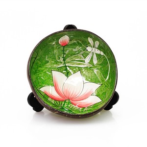 Custom Hand Painted <b>Coconut</b> Bowl Engraved Natural <b>Coconut</b> <b>Shell</b> Bowl for Kitchenware and Gift Decoration - Product Image 5