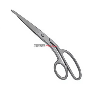 Ciseaux de pansement de qualité supérieure, 9,25 pouces, courbés, en acier inoxydable, pour infirmiers, paramédicaux, premiers secours, traumatismes, urgences médicales - Product Image 2