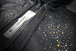 Sweat à capuche zippé noir pour homme de haute qualité avec strass, coupe droite, décontracté, pour l'automne, imprimé pailleté, en molleton bouclette, OEM - Product Image 5