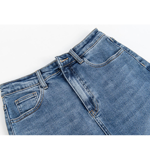 Wholesale Custom logo Women Denim Dress Jeans Skirt - Product Image 3