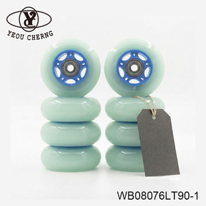 Rueda de Patinete WB08076LT90-1, Poliuretano Azul Claro, Accesorio Duradero para Patinete, YEOU CHERNG - Product Image 5