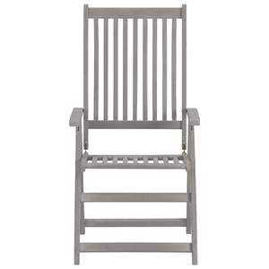 3-Piece Patio <b>Reclining</b> <b>Garden</b> <b>Chairs</b> with Cushions Solid Acacia <b>Wood</b> - Product Image 4