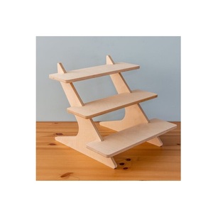 Support à cupcakes en bois naturel, élégant présentoir à desserts pour gâteaux, muffins, pâtisseries et friandises sucrées - Product Image 3