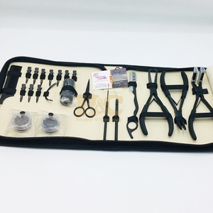 Juego de Pinzas Profesionales de Acero Inoxidable para Extensiones de Cabello con Tecnología Micro-Link, Color Nude, Herramienta Sostenible para Cabello - Product Image 3