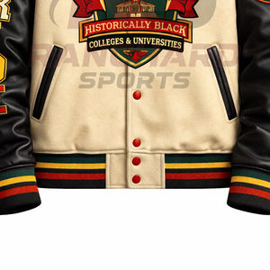 Chaqueta ligera para hombre estilo HBCU, cómoda y personalizada, chaqueta universitaria, chaqueta de colegio, chaqueta varsity hecha a medida. - Product Image 4