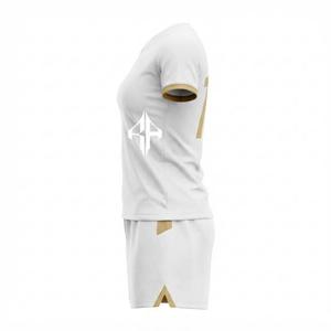 Uniforme de Fútbol Blanco para Mujer con Estampado Sublimado y Logotipo Blanco, 100% Poliéster de Alta Calidad, Manga Corta, RIVIAN ATLANTIC - Product Image 5