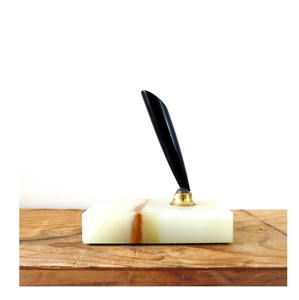 Soporte para Bolígrafos de Mármol, Organizador de Escritorio, Soporte para Teléfono Móvil y Bolígrafos de Piedra Blanca, Decoración de Escritorio para el Hogar, Porta Bolígrafos/Lápices - Product Image 6