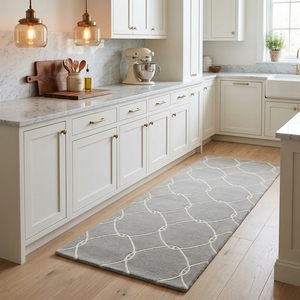 Hallway <b>Runner</b> <b>Rug</b> Manufacturer Luxury Grey Geometric Wool Carpet Hand Tufted Long Area <b>Rugs</b> Supplier - Product Image 5