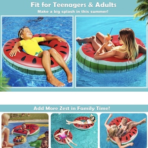 Flotador Inflable de PVC con Forma de Sandía de 60 cm de Grosor, Portátil, Plegable y Resistente para Niños de 2 a 4 Años, Ideal para Actividades de Verano - Product Image 5