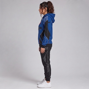 Sudadera con capucha estampada para mujer, con gráficos en relieve modernos, ligera, cálida, de silueta relajada, con bolsillo canguro y suave. - Product Image 3