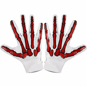 Gants de football américain 100 % haute qualité, confortables, personnalisables avec votre propre logo, impression silicone, pour entraînement sportif. - Product Image 1