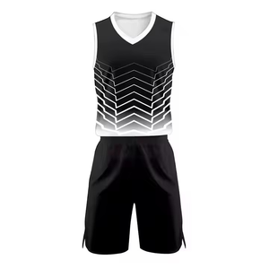Custom Chevron Basketball Uniform Set Sublimated Mesh Jersey Shorts OEM Sports Kit Quick Dry Breathable Teamwear - Product Image 1
